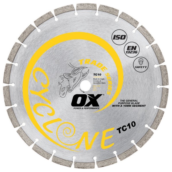 OX Premium Turbo Segmented Blade 350mm - Concrete/General Purpose