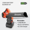 40V Li-Ion handheld blower, 650cfm 8.4 lbs, with battery & charger Model: 230IB KIT
