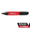 2PK BLK MED POINT INKZALL MARKERS 48-22-3102